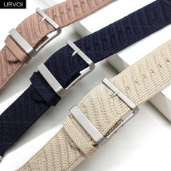 URVOI Strap for Apple Watch Ultra sporty En Mer band Bleu Nuit ocean waves pattern Polyamide custom buckle wristband for iWatch
