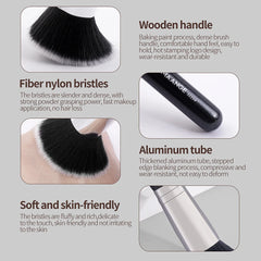 Single Large Flat Head Foundation Make-Up Brush, Portable Makeup Tool, Beauty Brush