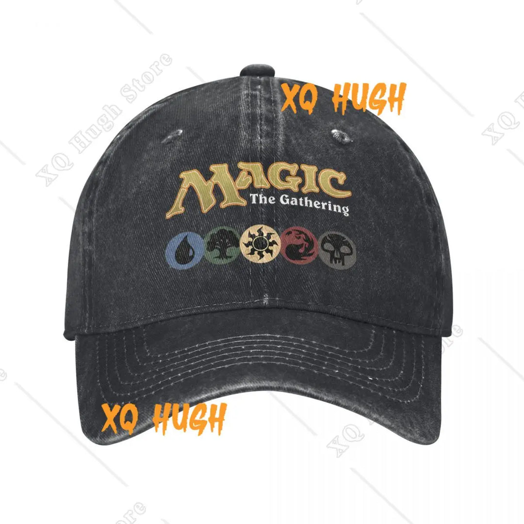 G Style Fantasy Gaming Distressed Denim Baseball Cap Adjustable Unisex Vintage Washed Hat