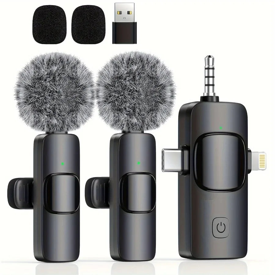 G Creator Wireless Lavalier Microphone for iPhone &amp; Android Clip-On Noise Reduction Mic for Streaming, Vlogging &amp; Recording