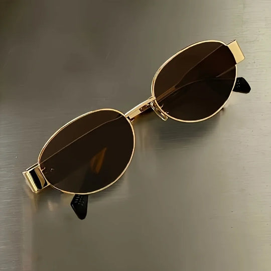 G Style Metal Oval Sunglasses Retro Unisex UV400 Fashion Eyewear
