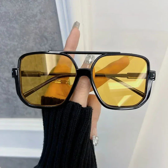 G Style Oversized Rectangle Sunglasses Unisex UV400 Fashion Eyewear