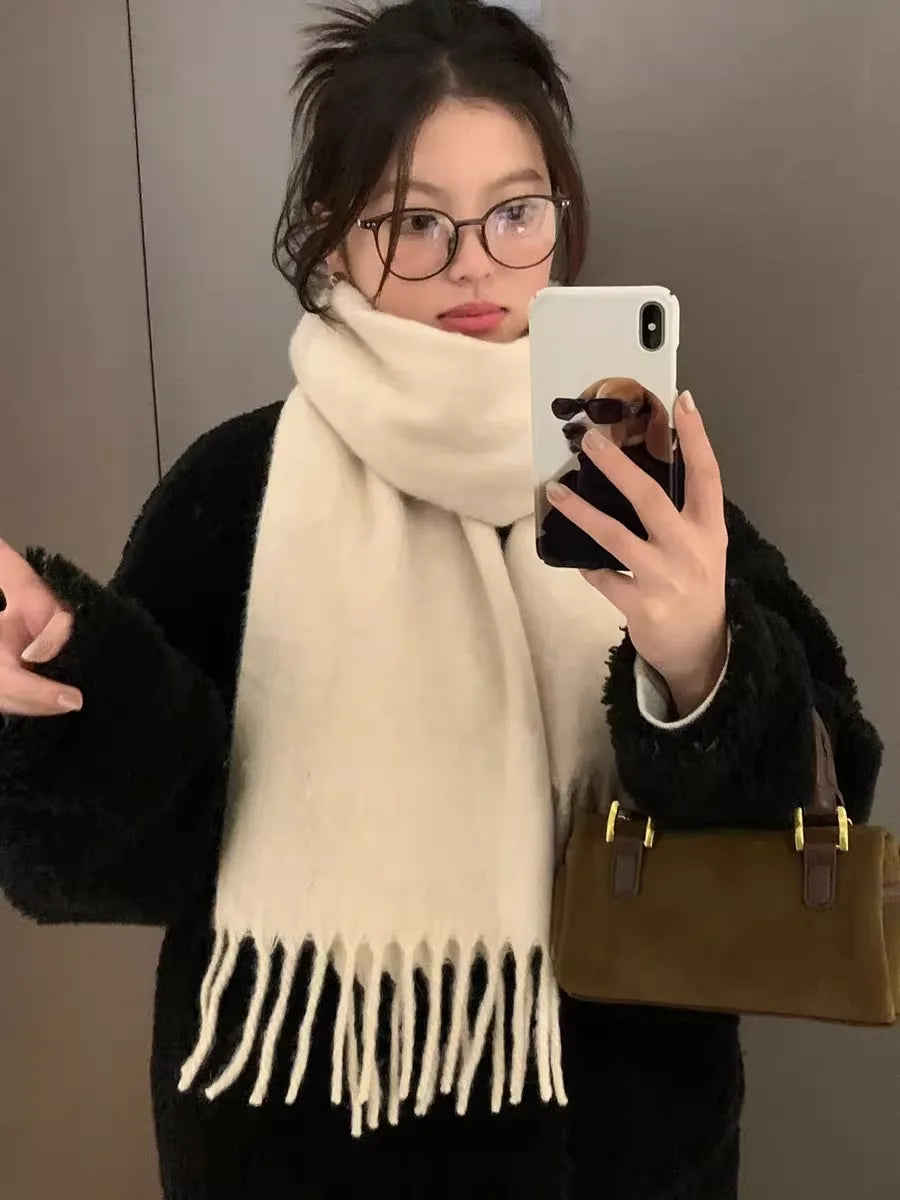 G Style Women's Winter Scarf Soft Thick Knit Neck Wrap for Cold Weather