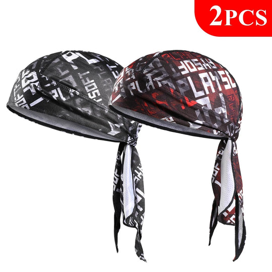 G Active Quick-Dry Cycling Bandana Cap Breathable Sports Head Wrap Helmet Liner (1 or 2 Pack)