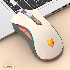 New XYH52 2.4G Wireless Bluetooth Dual-mode Mouse Colorful Backlight 3 DPI Adjustment 6-button Office Game e-sports Mouse Supply