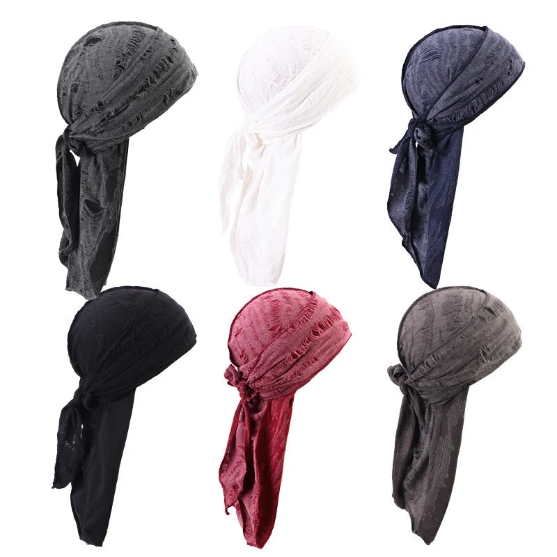 G Style Jersey Durag Unisex Extra Long Tail Head Wrap Cap for Everyday Wear