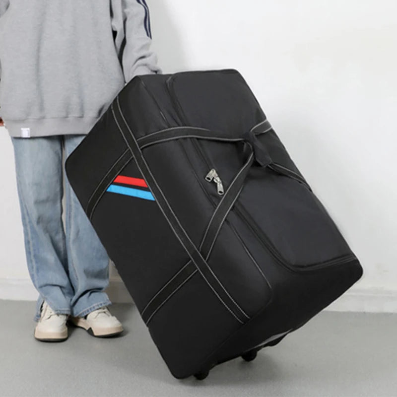 G Travel Large Capacity Rolling Travel Bag Foldable Waterproof Wheeled Luggage