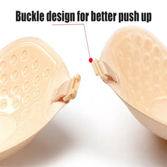 Women Invisible Push Up Bra Backless Strapless Bra Seamless Front Closure Bralette Underwear Women Self-Adhesive Silicone Sticky
