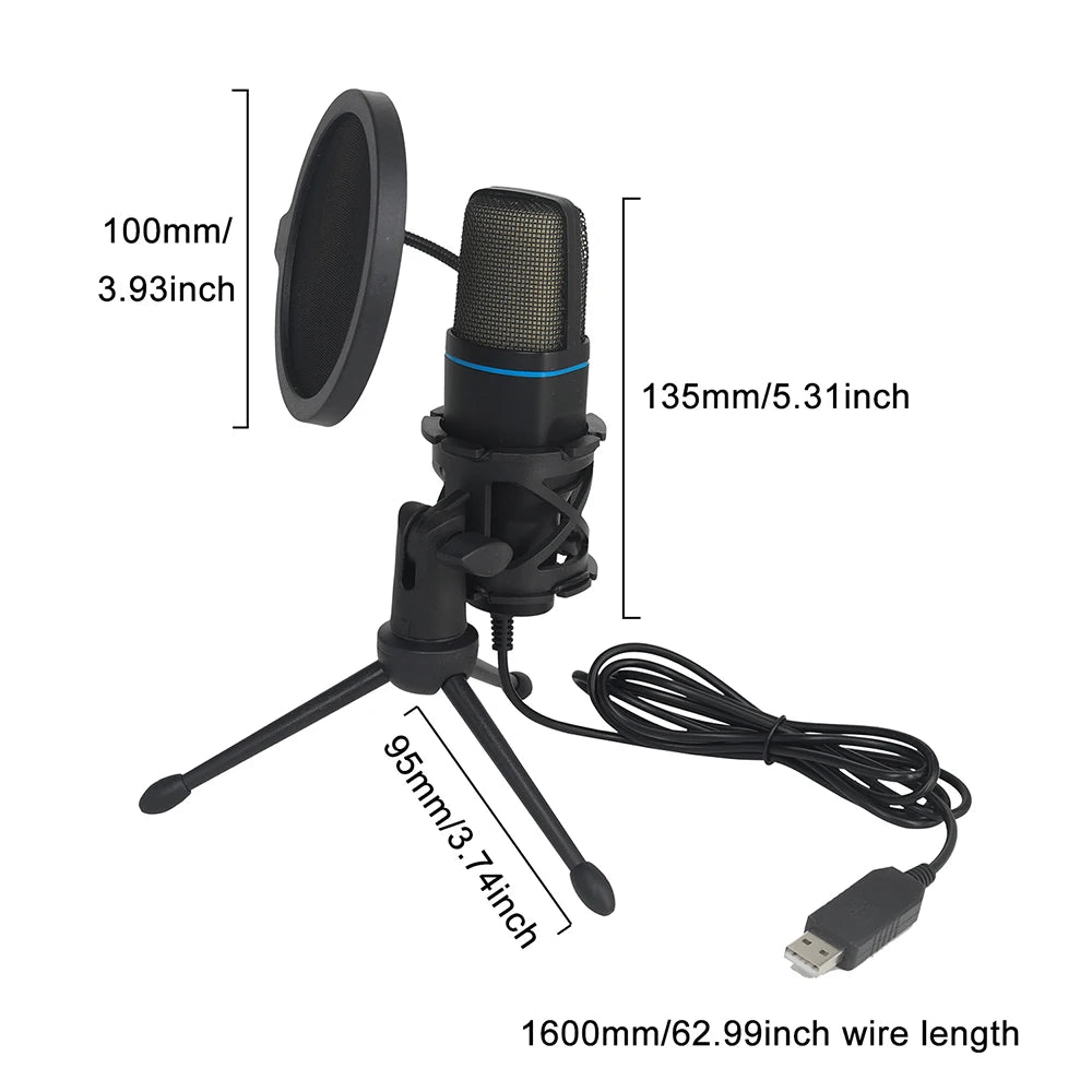 G Creator RGB USB Condenser Microphone Plug &amp; Play Gaming, Streaming &amp; Podcast Recording Mic
