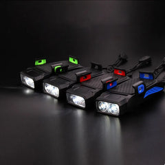 4-in-1 Bike Bicycle Light Mobile Phone Holder Headlight Horn Convenient Portable Bicycle Usb Charging Light Bicycle Accessories