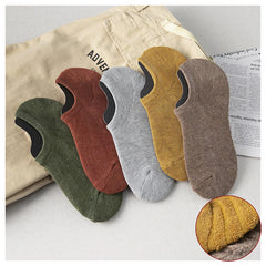 5 Pairs Men Short Socks Cotton High Quality Crew Ankle Casual Soft Low-Cut Non-Slip Breathable Summer Autumn 2022 Sock for Male
