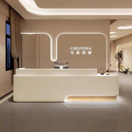 G Workspace Custom Reception Desk Modern Front Desk for Office, Retail &amp; Commercial Spaces