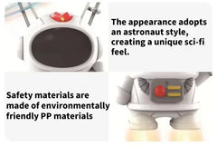 Levitating Luminous Flying Robot Astronaut Toy Aircraft Hand-Controlled Drone Interactive with Lights Outdoor Toys for Kids Gift