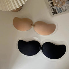 Women Invisible Push Up Bra Backless Strapless Bra Seamless Front Closure Bralette Underwear Women Self-Adhesive Silicone Sticky