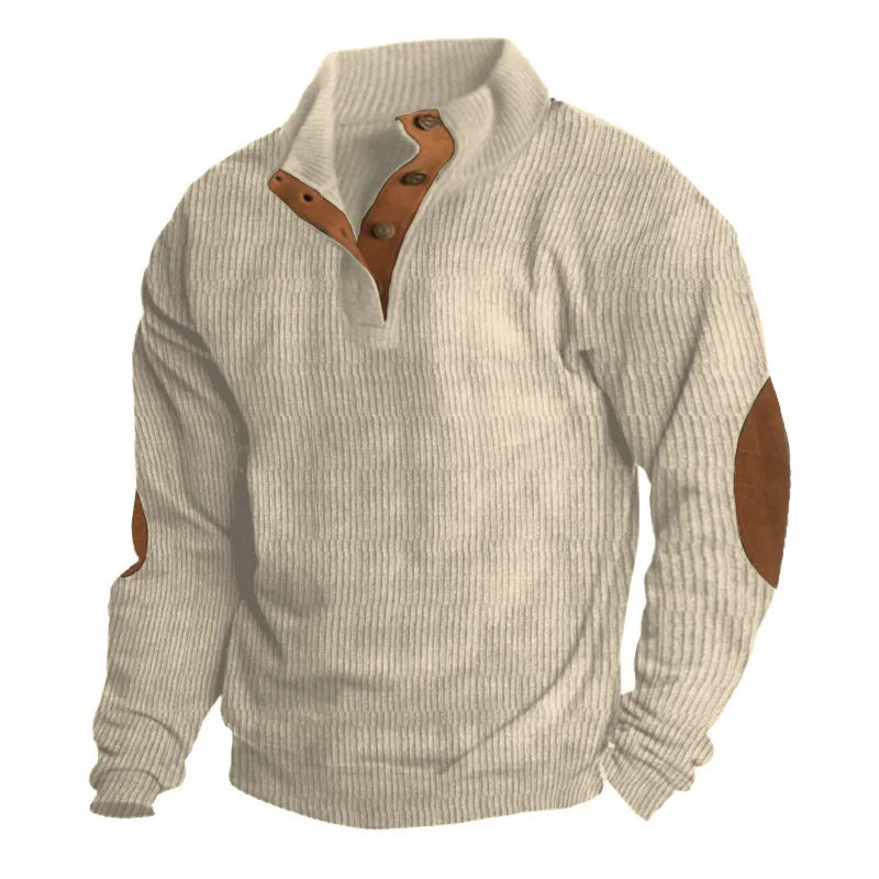Europe and The United States New Men's Outdoor Jacket Autumn and Winter Corduroy Casual Stand Collar Long Sleeve Hoodie S-5XL