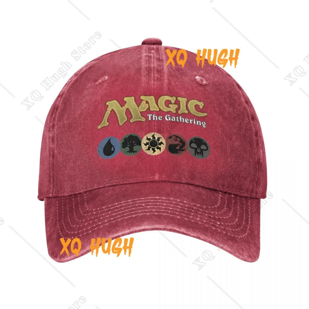 G Style Fantasy Gaming Distressed Denim Baseball Cap Adjustable Unisex Vintage Washed Hat