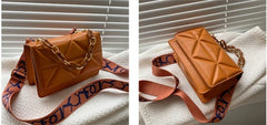 Fashion Women Shoulder Bag Handle Handbags PU Leather Women Flap Bag Female Large Capacity Vintage Casual Crossbody Bag