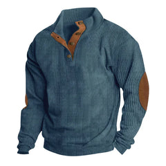 Europe and The United States New Men's Outdoor Jacket Autumn and Winter Corduroy Casual Stand Collar Long Sleeve Hoodie S-5XL