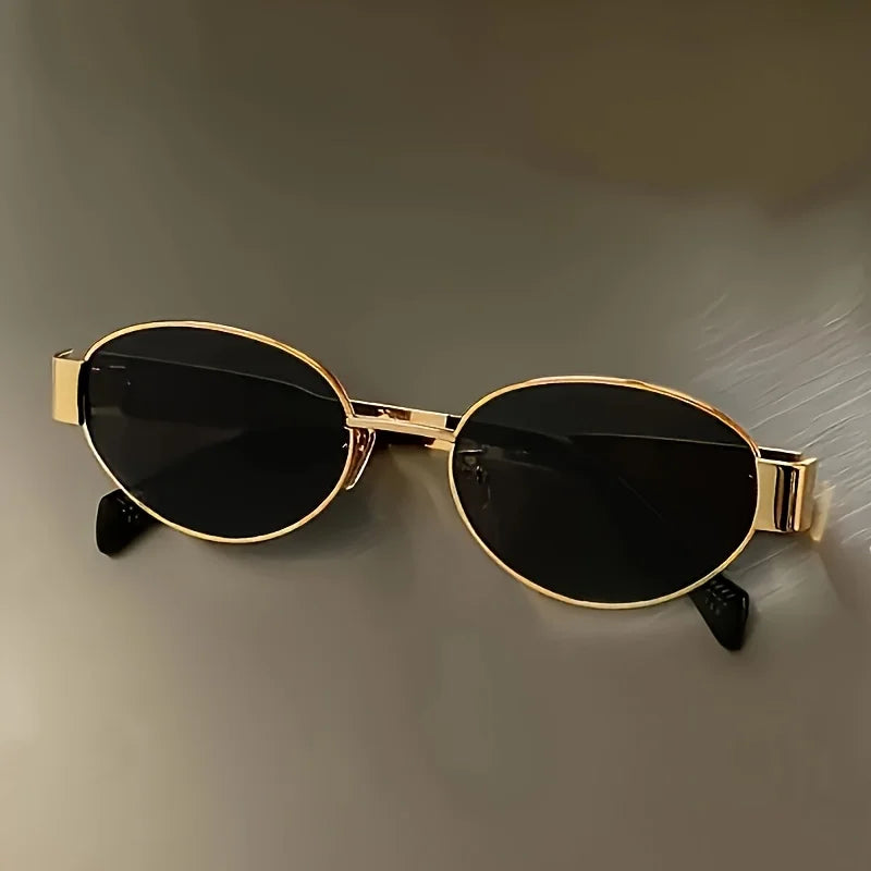 G Style Metal Oval Sunglasses Retro Unisex UV400 Fashion Eyewear