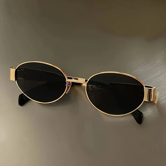 G Style Metal Oval Sunglasses Retro Unisex UV400 Fashion Eyewear