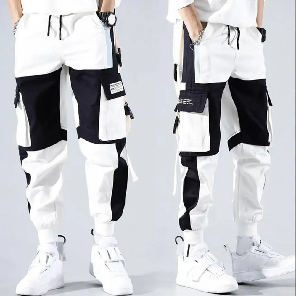 G Style Men's Multi-Pocket Cargo Pants Loose Fit Streetwear Casual Trousers