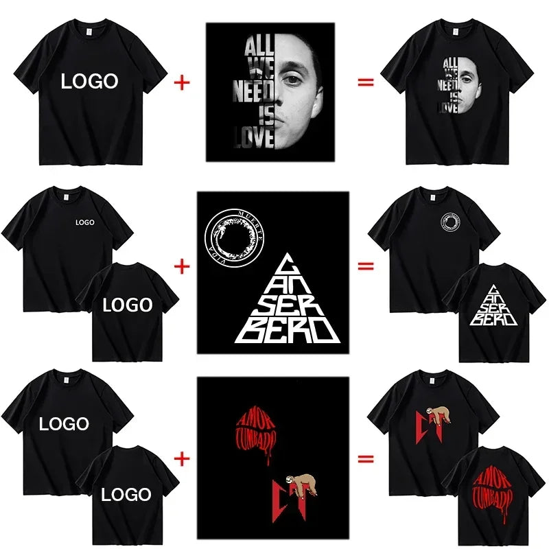 G Style Custom Printed Cotton T-Shirt Unisex Short Sleeve Crew Neck Graphic Tee