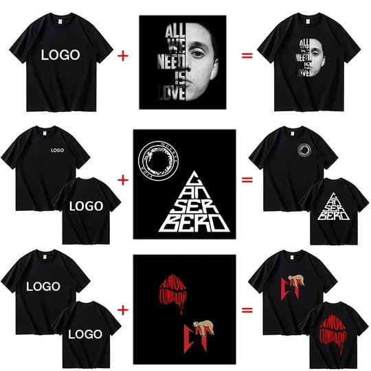 G Style Custom Printed Cotton T-Shirt Unisex Short Sleeve Crew Neck Graphic Tee