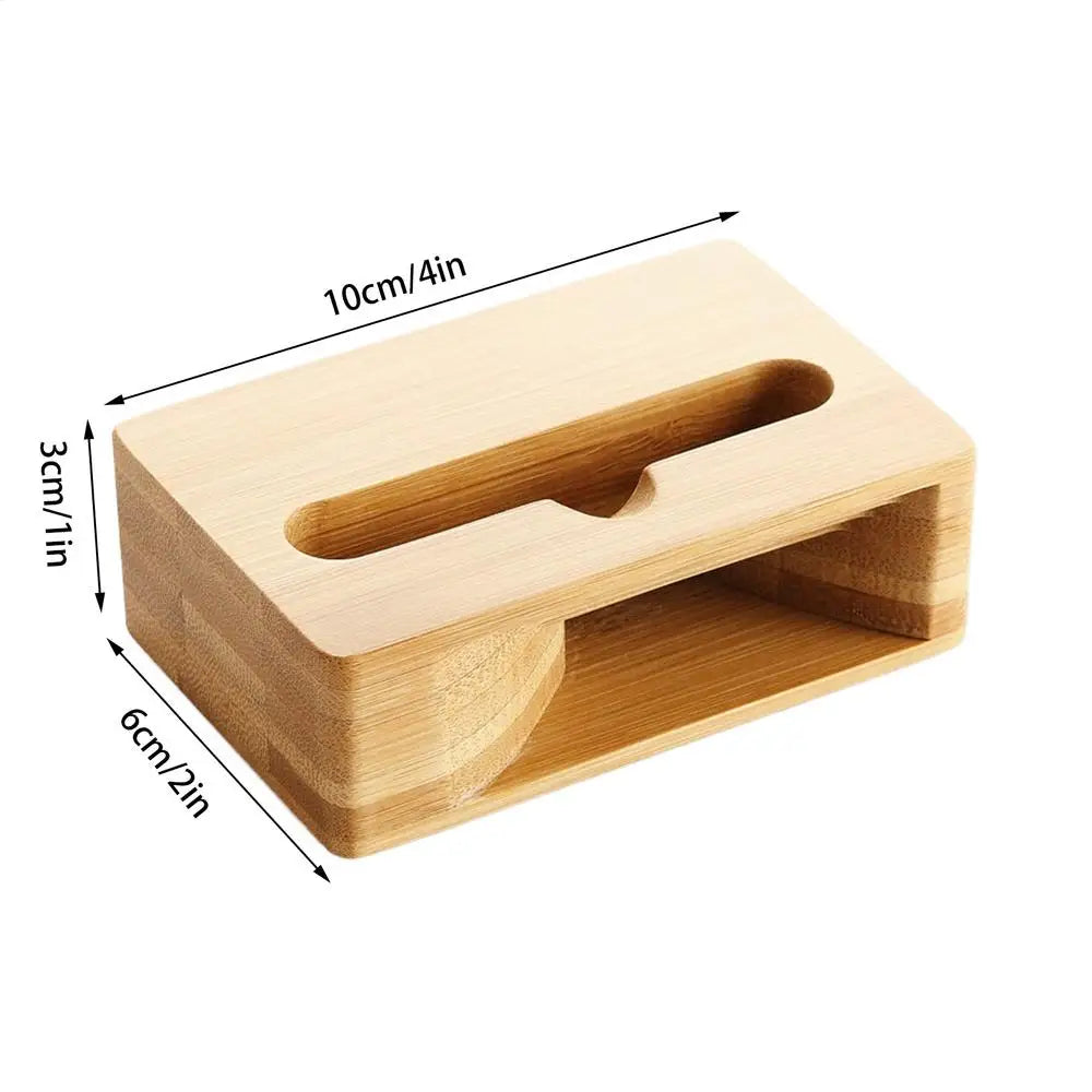 G Workspace Wooden Cell Phone Stand with Natural Sound Amplifier Desktop Mobile Phone Holder