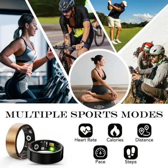 G Active Smart Health Ring Heart Rate, Blood Oxygen, Sleep &amp; Activity Tracker with Remote Camera Control