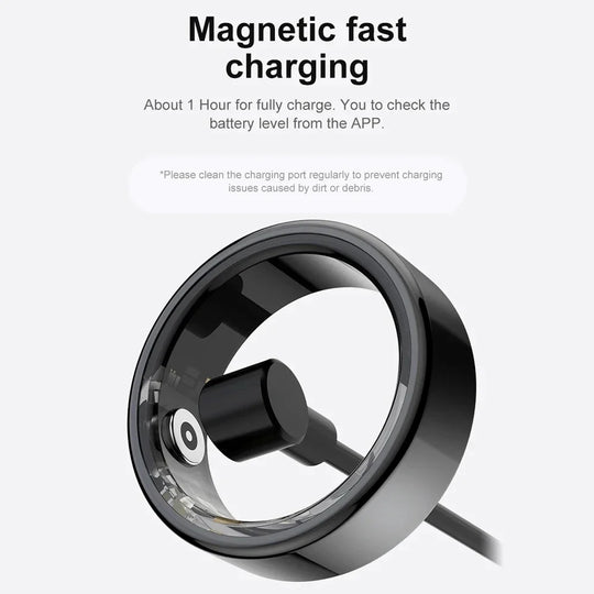 G Active Gold Smart Health Ring for Men &amp; Women Bluetooth Heart Rate, Blood Pressure &amp; Fitness Tracker