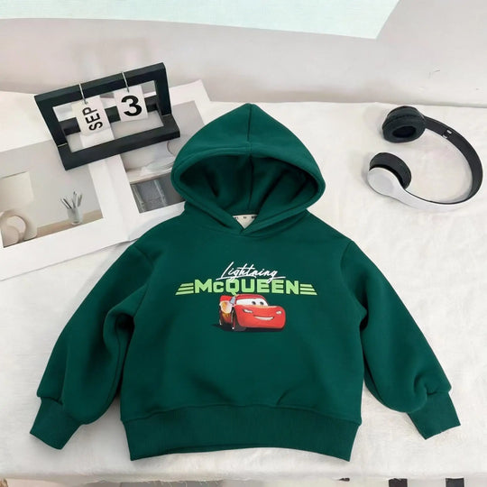 G Kids Cartoon Car Hoodie Long Sleeve Hooded Sweatshirt for Boys &amp; Girls