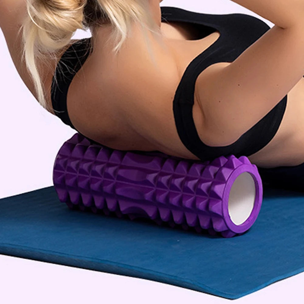 G Active 30cm High-Density Foam Roller Textured Massage Roller for Pilates, Yoga &amp; Fitness