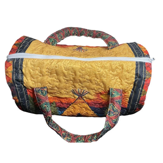 G Travel Quilted Tote Bag Large Paisley Print Shoulder Handbag for Travel &amp; Everyday Use
