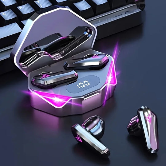 G Audio X15 TWS Wireless Bluetooth Earbuds LED Display Charging Case with Noise Reduction &amp; Microphone
