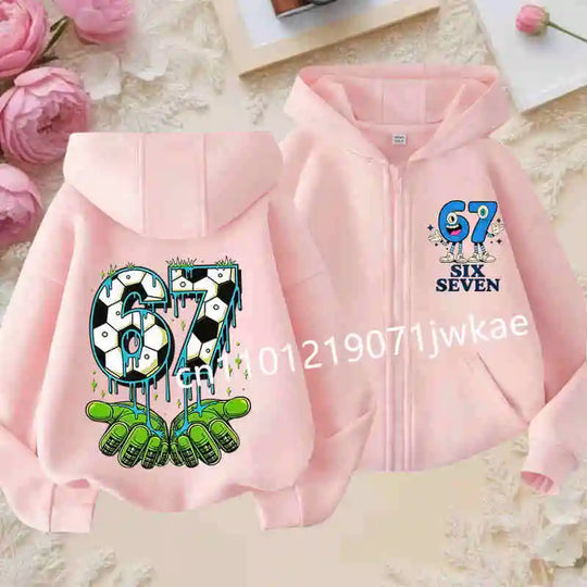 G Kids Graphic Zip-Up Hoodie Soft Hooded Sweatshirt for Boys &amp; Girls