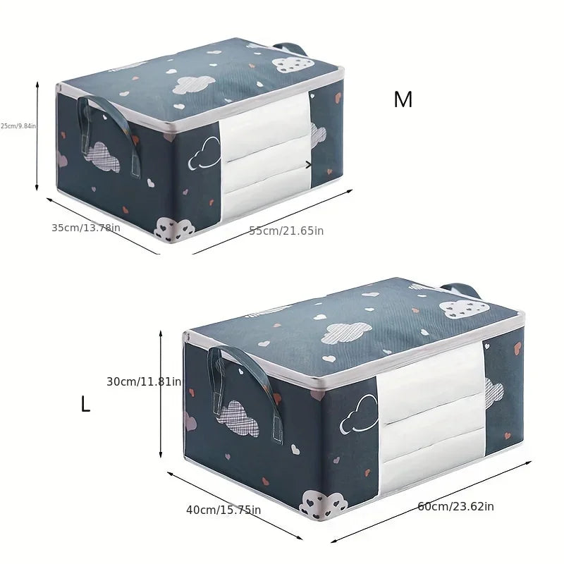 G Home Large Capacity Storage Bag with Handles Dustproof Non-Woven Closet &amp; Bedding Organizer