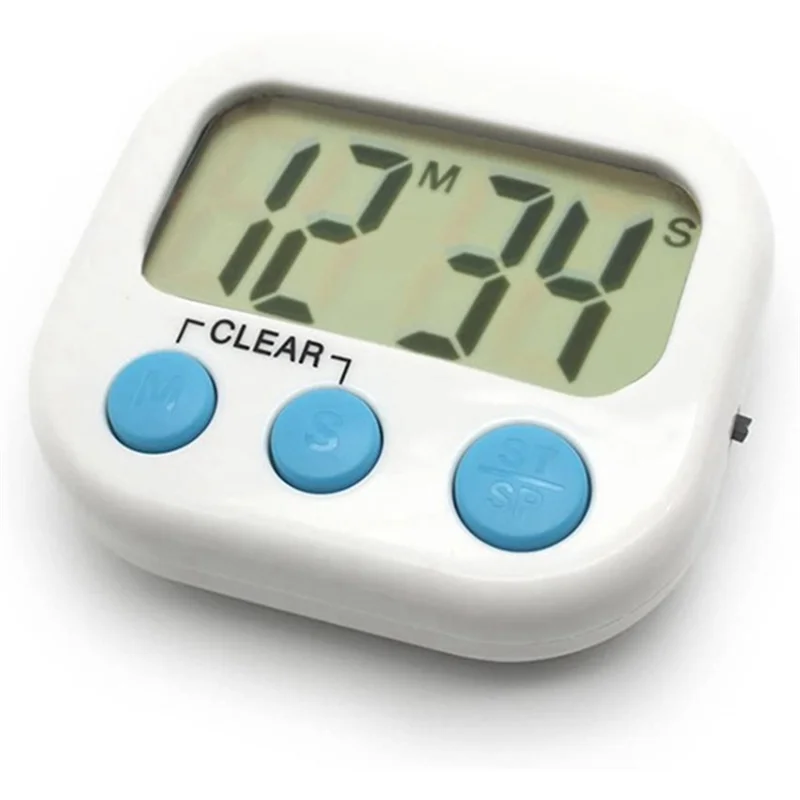 G Workspace 6PCS Digital Classroom Timers for Teachers &amp; Kids Portable Countdown Timer Set (White &amp; Blue)