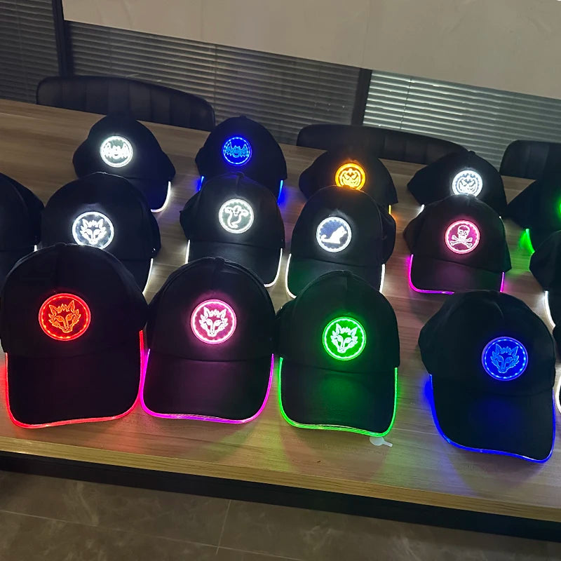 G Costume LED Light-Up Baseball Cap Flashing Adjustable Party, Festival & Cosplay Hat