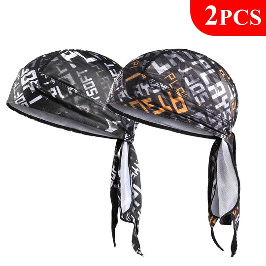 G Active Quick-Dry Cycling Bandana Cap Breathable Sports Head Wrap Helmet Liner (1 or 2 Pack)