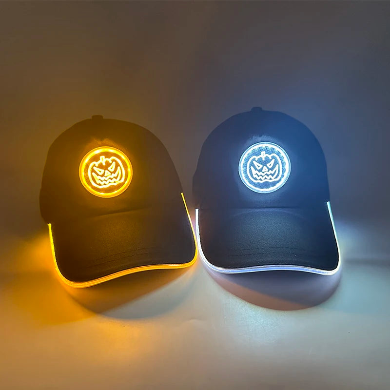G Costume LED Light-Up Baseball Cap Flashing Adjustable Party, Festival &amp; Cosplay Hat