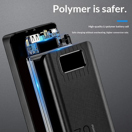 G Creator 30,000mAh Fast Charging Power Bank Portable Charger with Digital LED Display for Phones &amp; Tablets