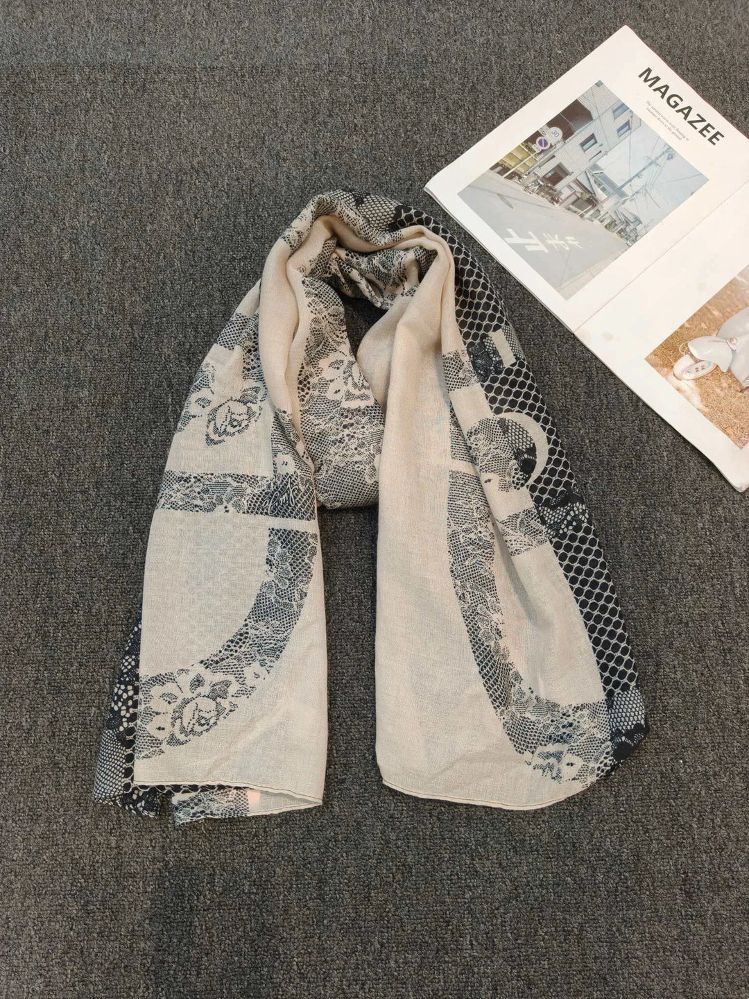 G Style European Print Scarf Soft Versatile Shawl &amp; Lightweight Fashion Wrap