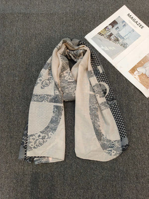 G Style European Print Scarf Soft Versatile Shawl & Lightweight Fashion Wrap