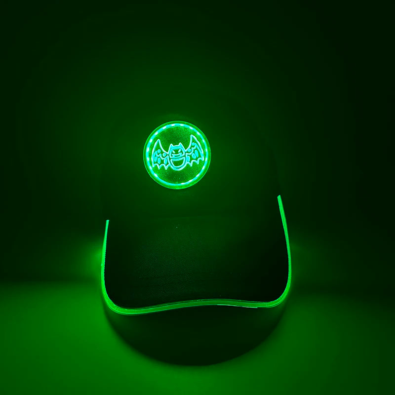 G Costume LED Light-Up Baseball Cap Flashing Adjustable Party, Festival &amp; Cosplay Hat