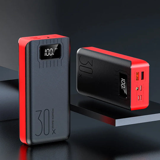 G Creator 30,000mAh Fast Charging Power Bank Portable Charger with Digital LED Display for Phones &amp; Tablets