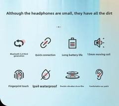 Lenovo Thinkplus LP40 Bluetooth Earphones Wireless Headset for Mobile Phone Music Gaming Earbuds Original Choice