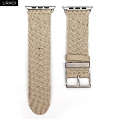 URVOI Strap for Apple Watch Ultra sporty En Mer band Bleu Nuit ocean waves pattern Polyamide custom buckle wristband for iWatch