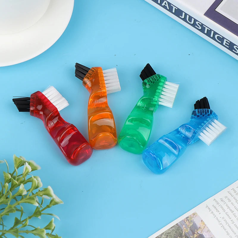 G Care Denture Cleaning Brush Ergonomic Multi-Bristle Oral Care Brush for Dentures &amp; Retainers