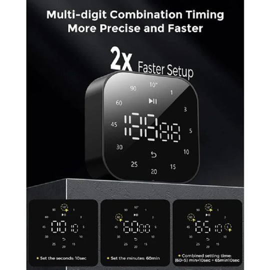 G Workspace Digital Kitchen Timer Magnetic Countdown &amp; Pomodoro Productivity Timer