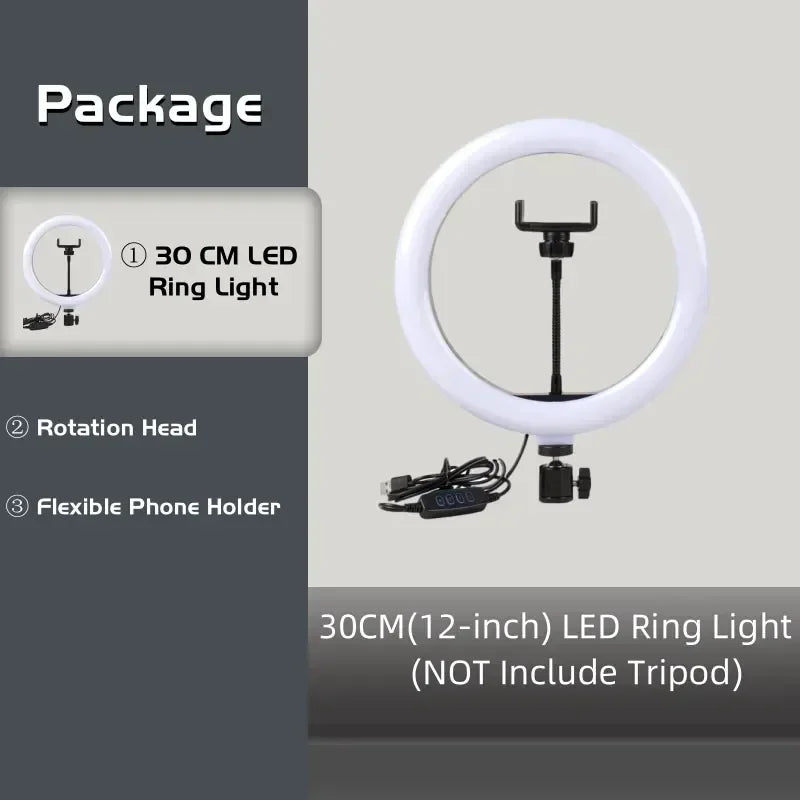 G Creator 12-Inch Dimmable USB LED Ring Light Professional Lighting for Live Streaming, Photography &amp; Video